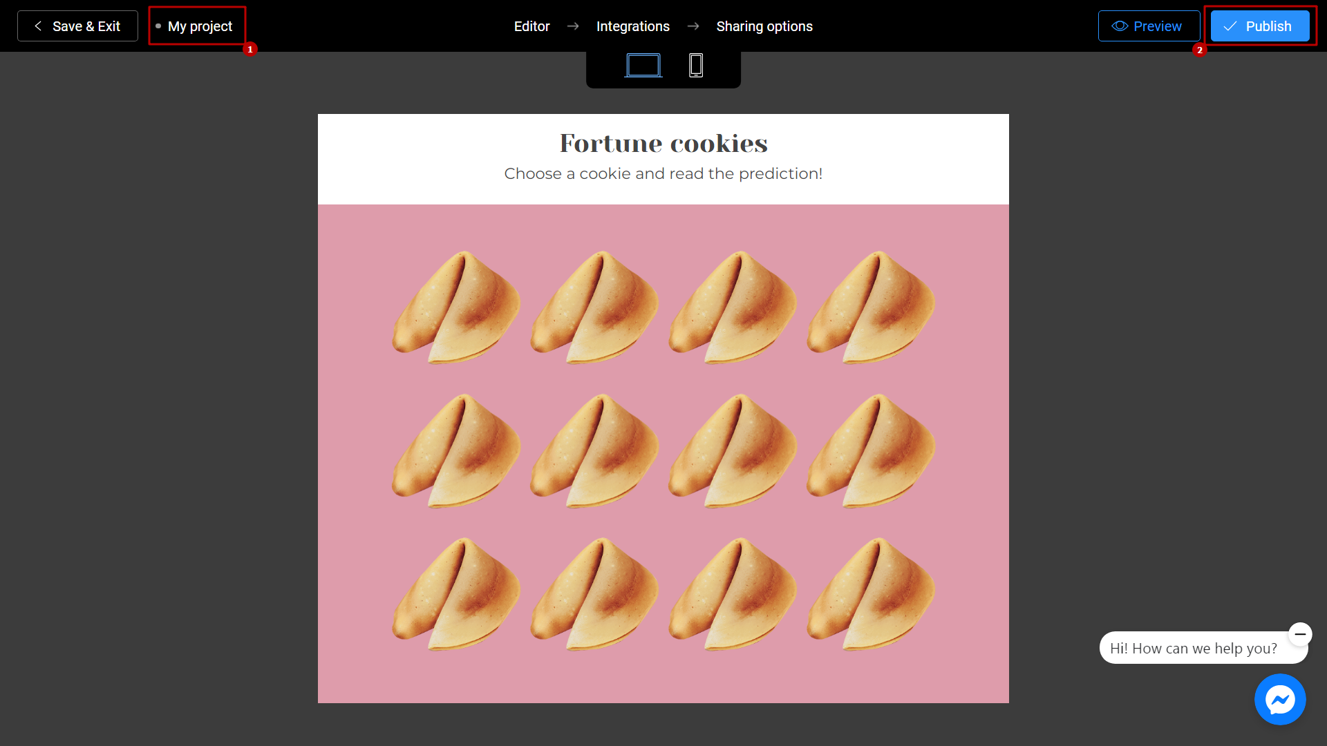 How to create a Fortune Cookie game Interacty Help Center